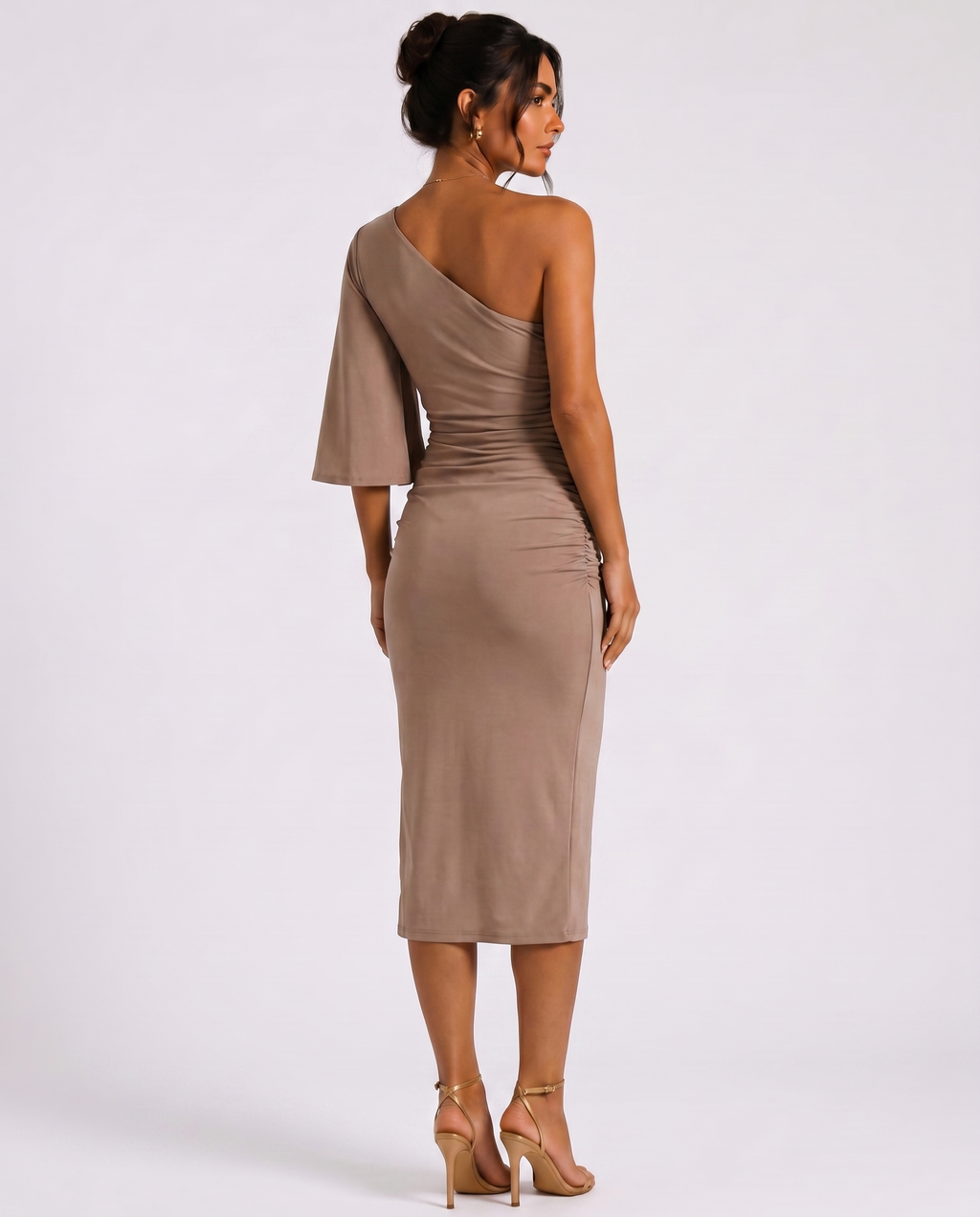 Make It Happen One-Shoulder Midi Dress