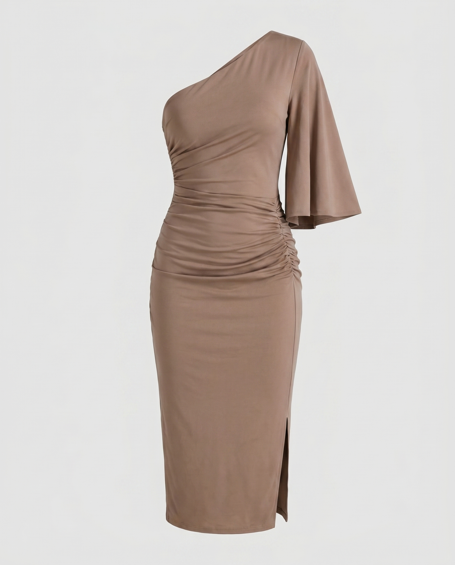 Make It Happen One-Shoulder Midi Dress