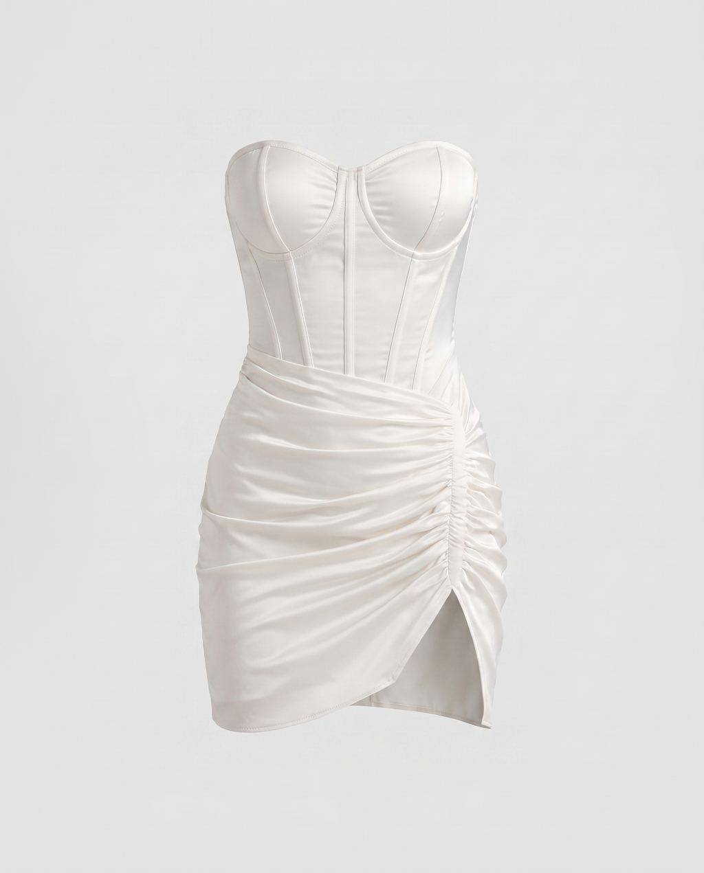 Just A Hint Corset Wrap Mini Dress