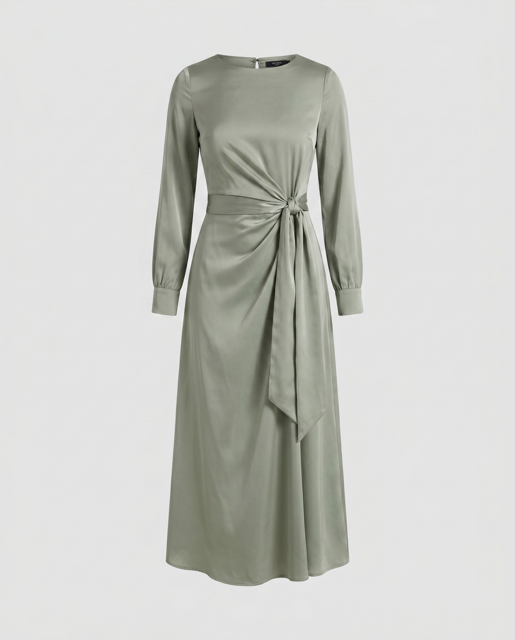 Romance Story Long Sleeve Twist Midi Dress