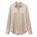 Women's Satin Button Blouse