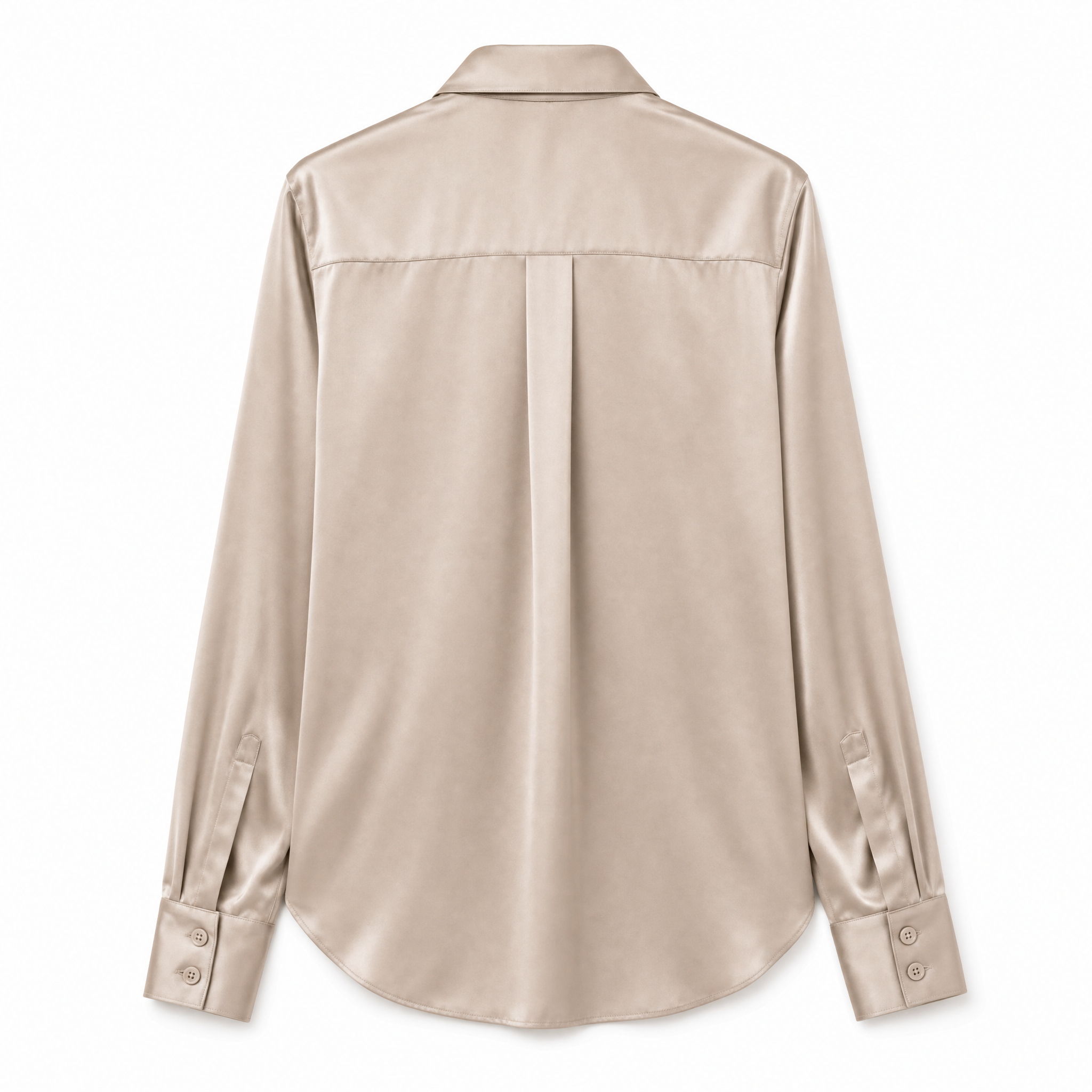 Women's Satin Button Blouse