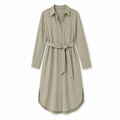 Women's Relaxed Belted Shirt Dress