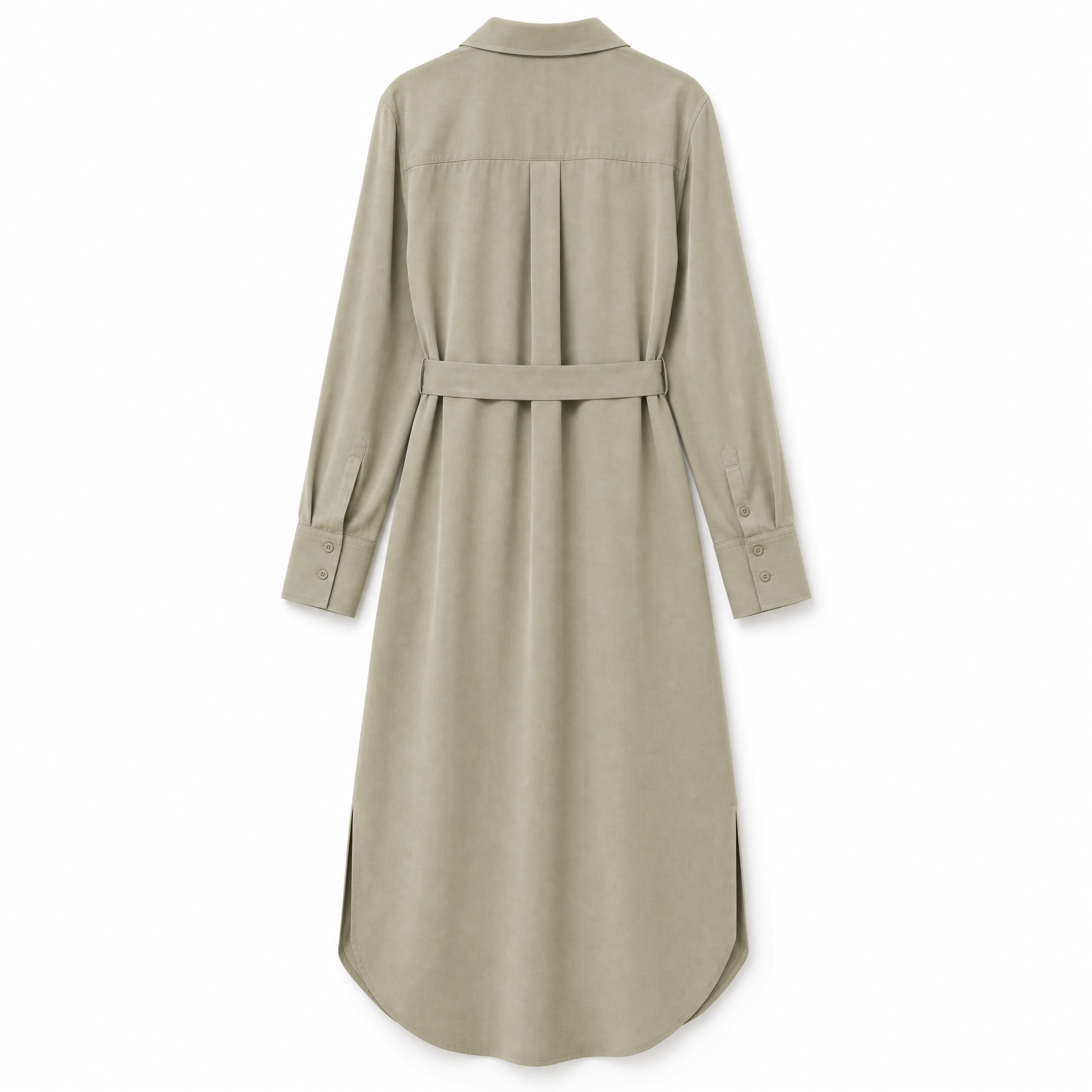 Women's Relaxed Belted Shirt Dress