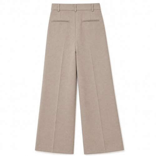 Women's Long Wide-Leg Trousers