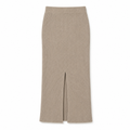 Women's Ribbed Knit Midi Skirt