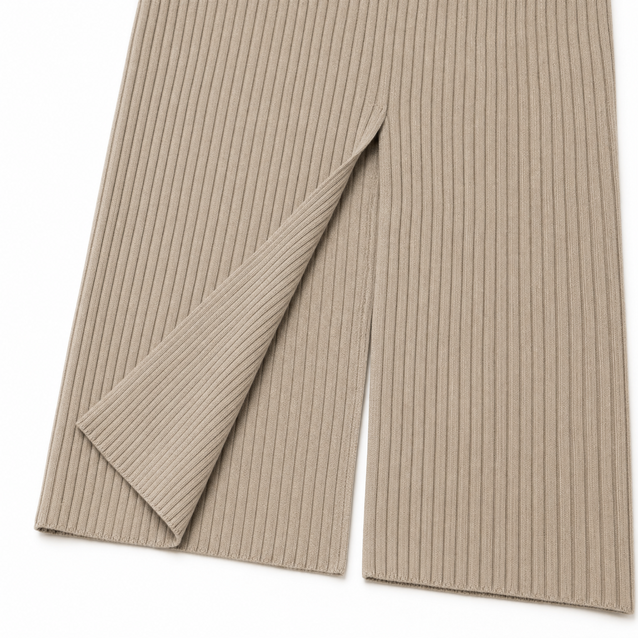 Women's Ribbed Knit Midi Skirt
